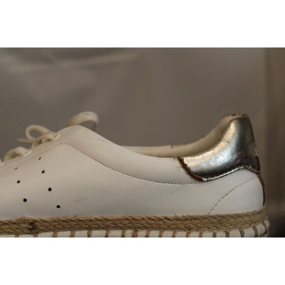 Sam Edleman kavi white white and tan accent size 8 flat sneakers - Picture 9 of 10